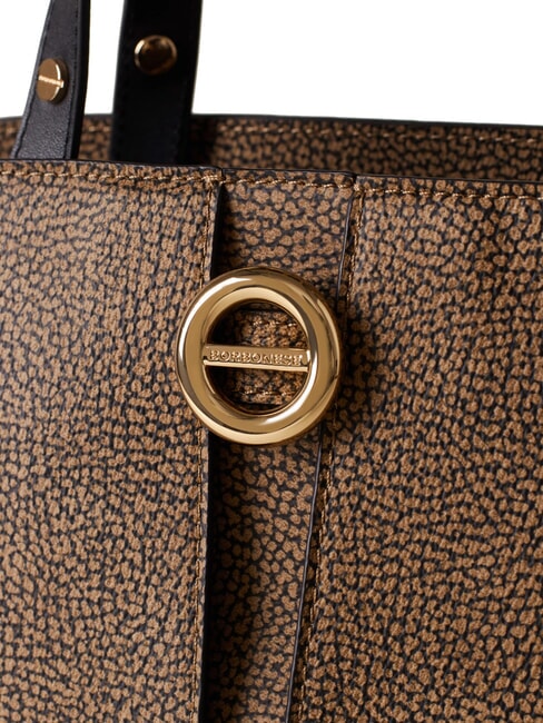 TULIP  Bolso de mano, con bandolera op natural / negro - Bolsos Mujer