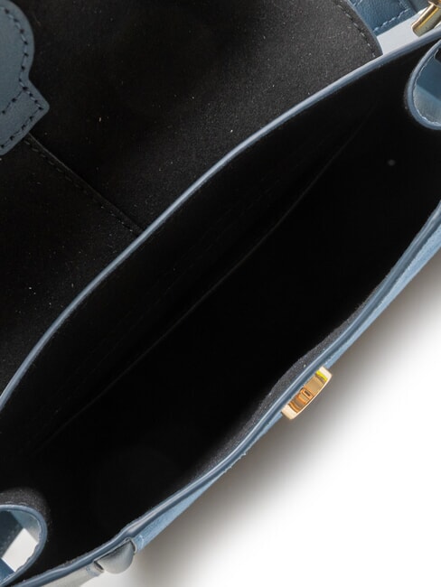 FLOW Bolso pequeño de piel con bandolera tonos gris azulados - Bolsos Mujer