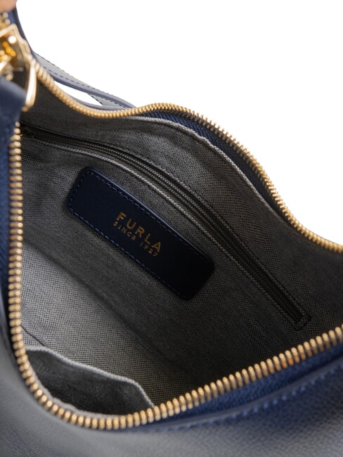 GOCCIA Bolso bandolera de piel martillada azul real - Bolsos Mujer