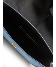 FURLA FLOW Bolso mediano de piel con bandolera tonos gris azulados - Bolsos Mujer - 5