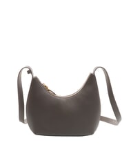 FURLA GOCCIA Bolso bandolera de piel martillada gris urbano - Bolsos Mujer - 4