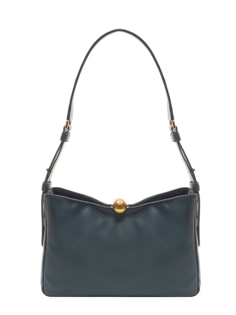 SFERA SOFT  Bolso bandolera de piel azul grisáceo - Bolsos Mujer