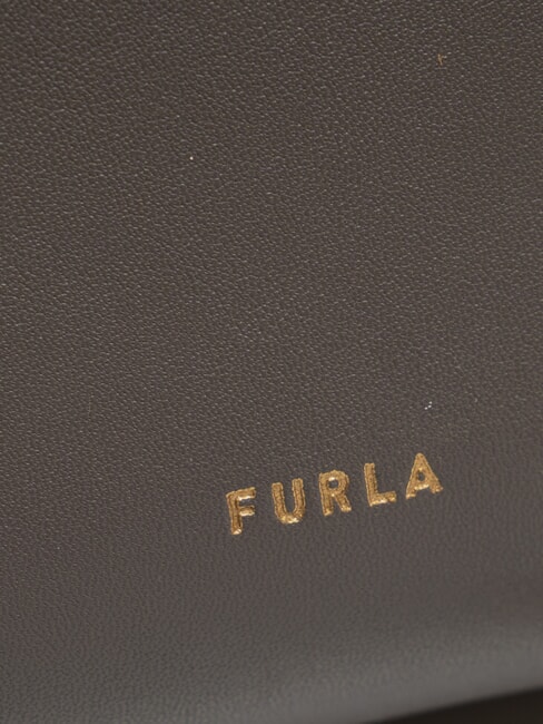 NUVOLA Bolso bandolera mini de piel gris urbano - Bolsos Mujer