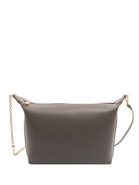 NUVOLA Bolso bandolera mini de piel gris urbano - Bolsos Mujer