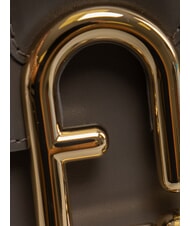 FURLA URBAN Bolso bandolera pequeño de piel gris urbano - Bolsos Mujer - 3