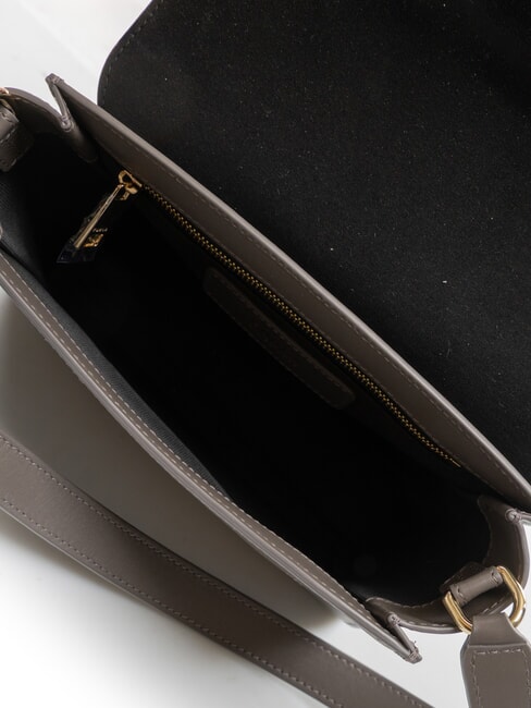 URBAN Bolso bandolera pequeño de piel gris urbano - Bolsos Mujer