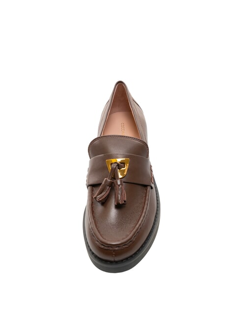 BEAT SELLERIA Mocasines de piel con borla morena - Zapatos Mujer