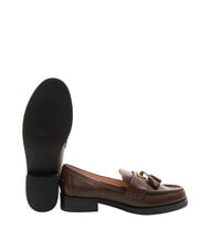 COCCINELLE BEAT SELLERIA Mocasines de piel con borla morena - Zapatos Mujer - 5