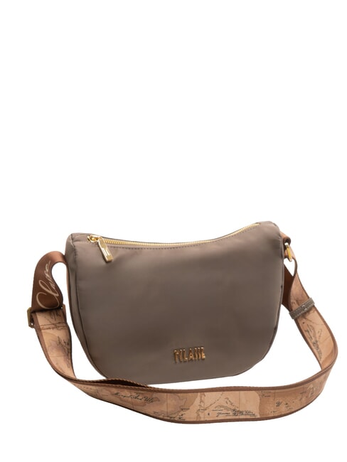 STORMY NYLON Bolso de hombro pequeño con forma de media luna tórtola - Bolsos Mujer