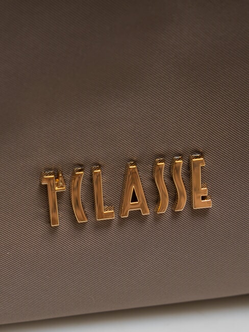 STORMY NYLON Bolso de hombro pequeño con forma de media luna tórtola - Bolsos Mujer