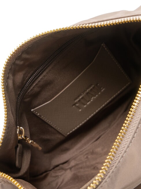 STORMY NYLON Bolso de hombro pequeño con forma de media luna tórtola - Bolsos Mujer