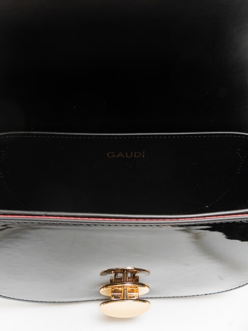 EVELYN LAK Bolso bandolera pequeño de charol NEGRO - Bolsos Mujer