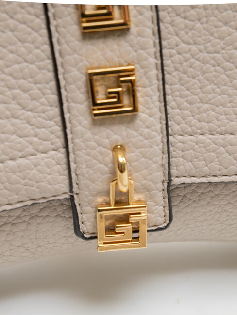 ELVIRA Bolso de hombro con tachuelas gris - Bolsos Mujer