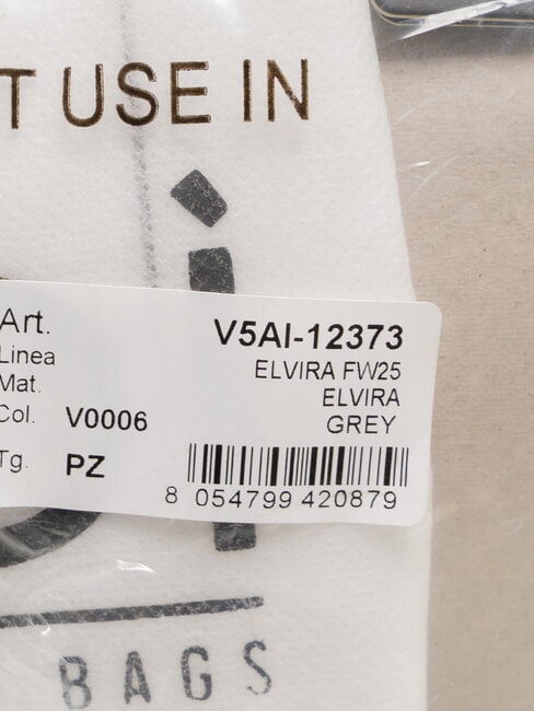 ELVIRA Bolso de hombro con tachuelas gris - Bolsos Mujer