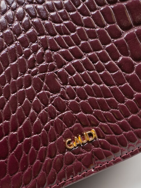 EVELYN COCCO Bolso de hombro pequeño estampado vino - Bolsos Mujer