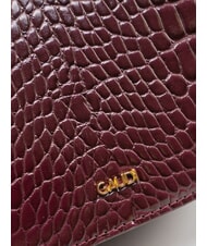 GAUDÌ EVELYN COCCO Bolso de hombro pequeño estampado vino - Bolsos Mujer - 4