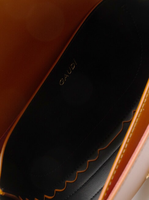 EVELYN Bolso bandolera pequeño con solapa bronceado - Bolsos Mujer