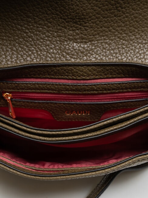 ELVIRA Bolso de hombro con tachuelas MILITAR - Bolsos Mujer