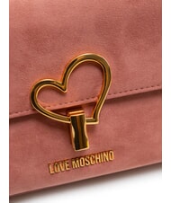 LOVE MOSCHINO SMART DAILY Bolso de hombro con solapa rosa antiguo - Bolsos Mujer - 3