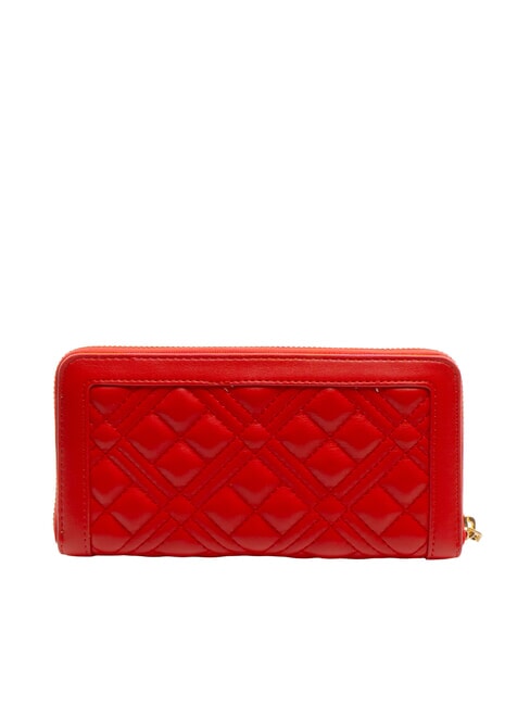 QUILTED Cartera grande con cremallera ROJO - Carteras Mujer