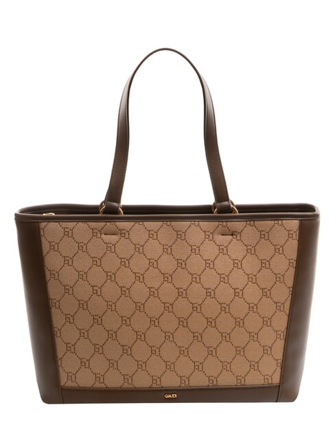 NEW DIAZ Bolsa de compras con logotipo en jacquard bronceado - Bolsos Mujer