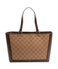 GAUDÌ NEW DIAZ Bolsa de compras con logotipo en jacquard bronceado - Bolsos Mujer - 4