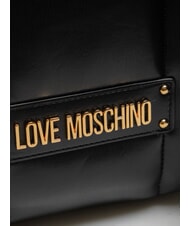 LOVE MOSCHINO PUFFY LOGO Mochila con bolsa de corazón negro/rojo/negro - Bolsos Mujer - 3