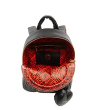 LOVE MOSCHINO PUFFY LOGO Mochila con bolsa de corazón negro/rojo/negro - Bolsos Mujer - 5