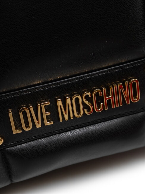 PUFFY LOGO Bolso de hombro con bolsa de corazón negro/rojo/negro - Bolsos Mujer