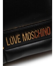 LOVE MOSCHINO PUFFY LOGO Bolso de hombro con bolsa de corazón negro/rojo/negro - Bolsos Mujer - 3
