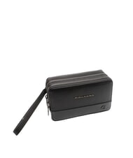 PIQUADRO W136 Bolso de mano de piel para hombre con 3 compartimentos negro - Fundas para tablet & Organizer - 2