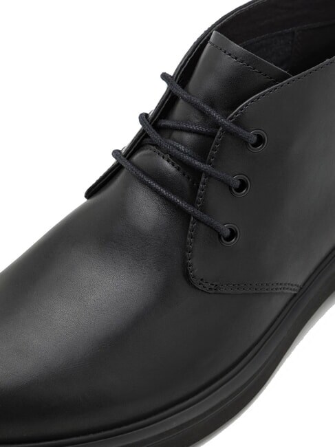 NORMAN Botines de piel con cordones negro - Zapatos Hombre