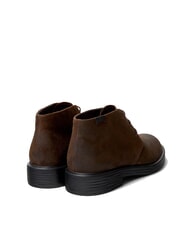 CAMPER DEAN Botines con cordones en piel nobuck marrón oscuro - Zapatos Hombre - 3
