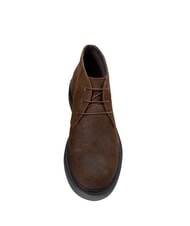 CAMPER DEAN Botines con cordones en piel nobuck marr&oacute;n oscuro - Zapatos Hombre - 4
