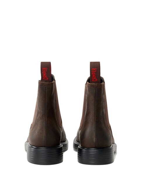 DEAN Botas Chelsea en piel nobuck marrón oscuro - Zapatos Hombre