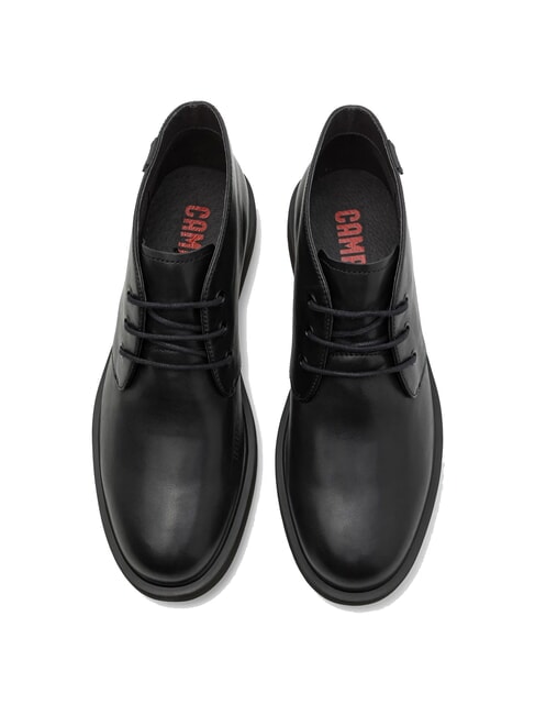 NORMAN Botines de piel con cordones negro - Zapatos Hombre