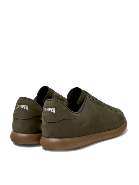 PELOTAS SOLLER Zapatillas de cuero verde oscuro - Zapatos Hombre