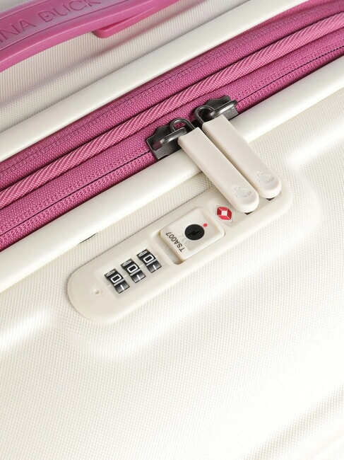 Carrito MANDARINA PATO LOGODUCK +, tamaño mediano, expandible batido de frambuesa - Trolley Rígidos