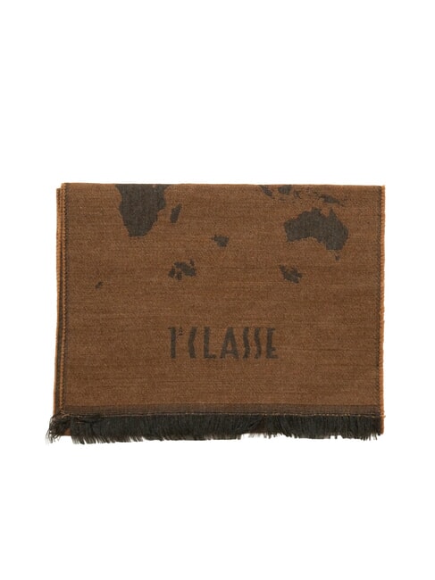 GEO Bufanda con flecos casta&ntilde;a - Bufandas