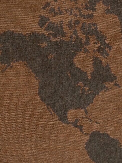 GEO Bufanda con flecos casta&ntilde;a - Bufandas