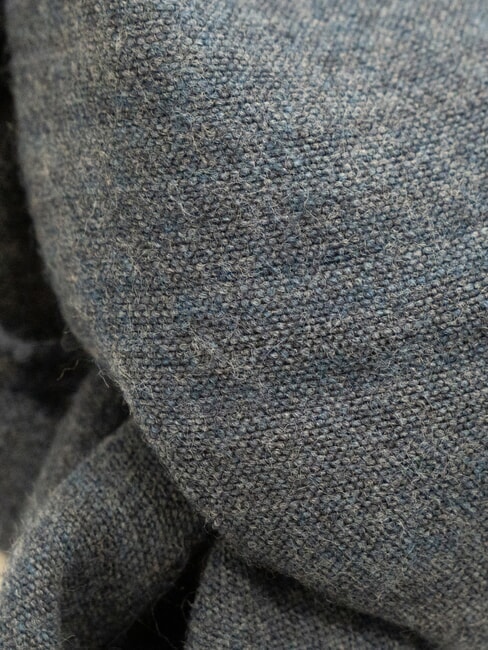 GEO Bufanda con flecos azul lapislázuli - Bufandas