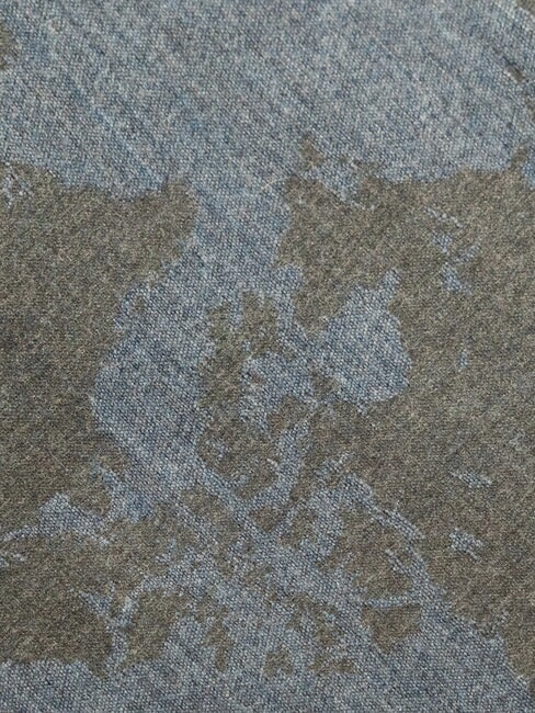 GEO Bufanda con flecos azul lapislázuli - Bufandas