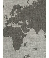 ALVIERO MARTINI PRIMA CLASSE GEO Bufanda con flecos GRIS - Bufandas - 5