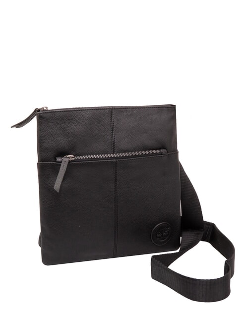 KENNEBUNK Bolso de piel con bolsillo negro - Bandoleras Hombre