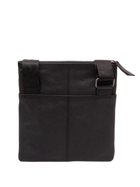 KENNEBUNK Bolso de piel con bolsillo negro - Bandoleras Hombre
