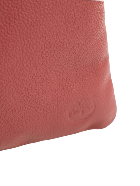 LARGE Bolso de mano grande de piel con correa de muñeca rojo - Bolsos Mujer