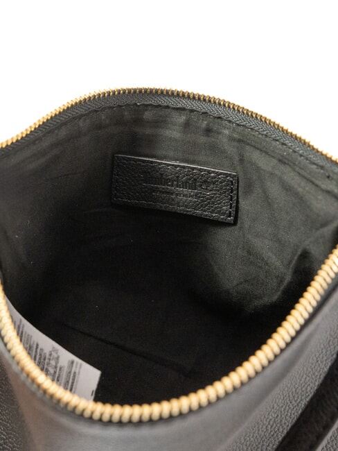 SMALL Bolso de mano pequeño de piel con correa de muñeca negro - Bolsos Mujer