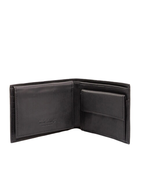 CLASSIC FLAP OVER Monedero de cuero negro - Carteras Hombre