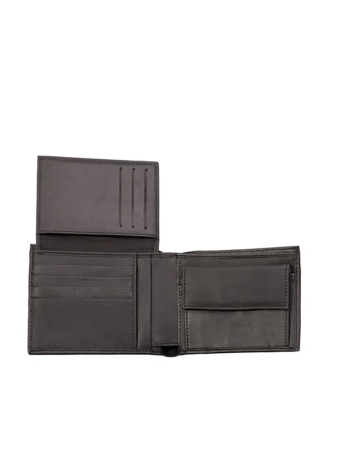 CLASSIC FLAP OVER Monedero de cuero negro - Carteras Hombre