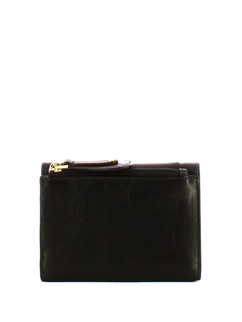 CECILIA Cartera de cuero Oro negro - Carteras Mujer